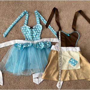 Cinderella before and after aprons.